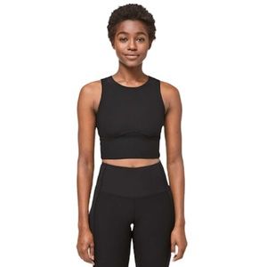 Lululemon Kick Serve Bra Texture Black New Size 4